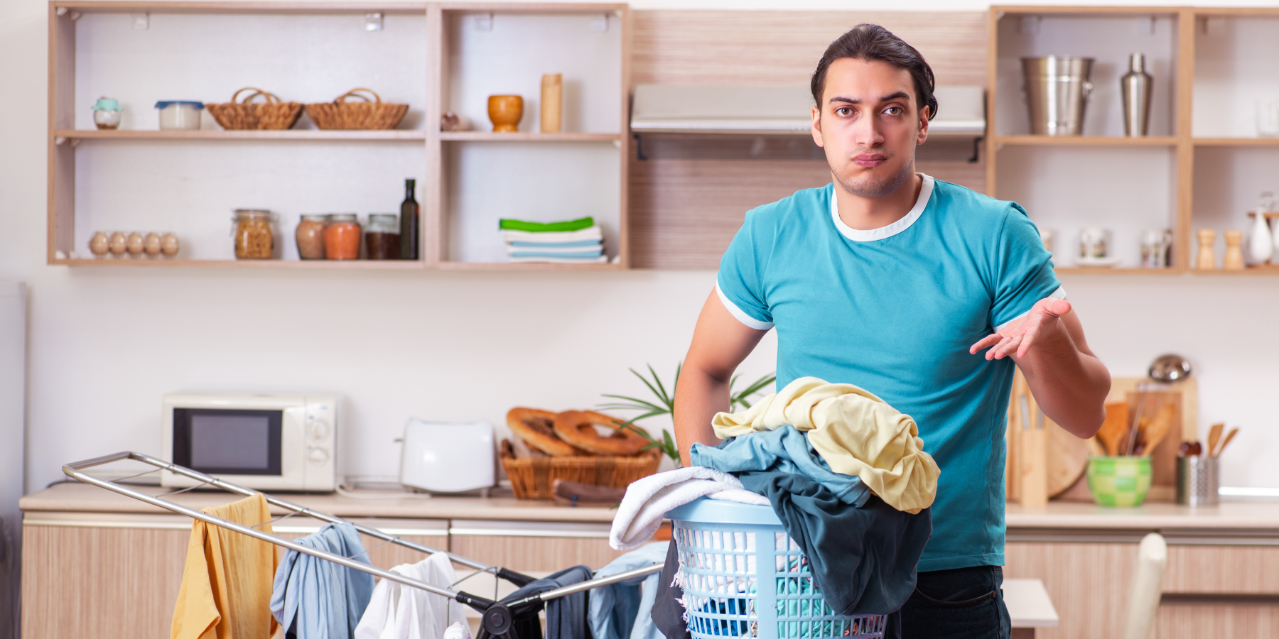 Man With Too Much Laundry 1800X900